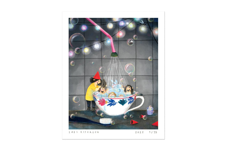 kunstprint Kabouterboek - Loes Riphagen - afbeelding 1