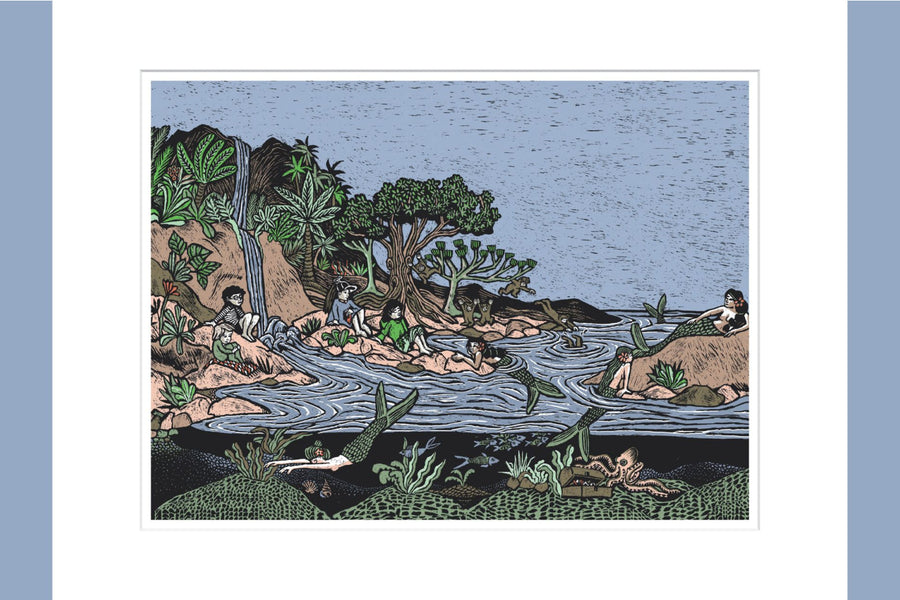 Kunstprint Peter Pan; Zeemeerminnen- Floor Rieder - afbeelding 1