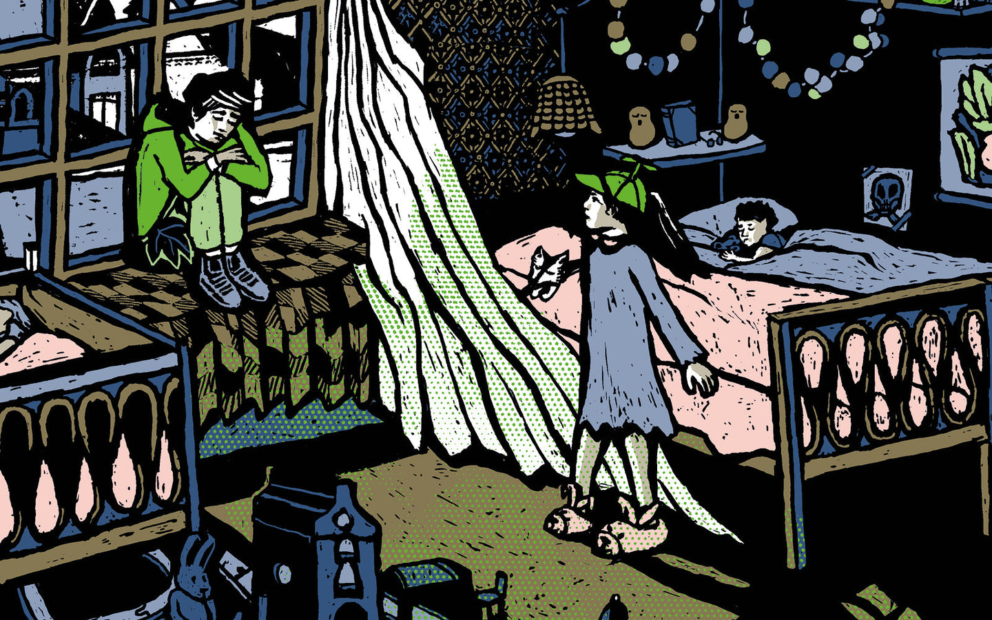 Kunstprint Peter Pan; Slaapkamer - Floor Rieder - afbeelding 2