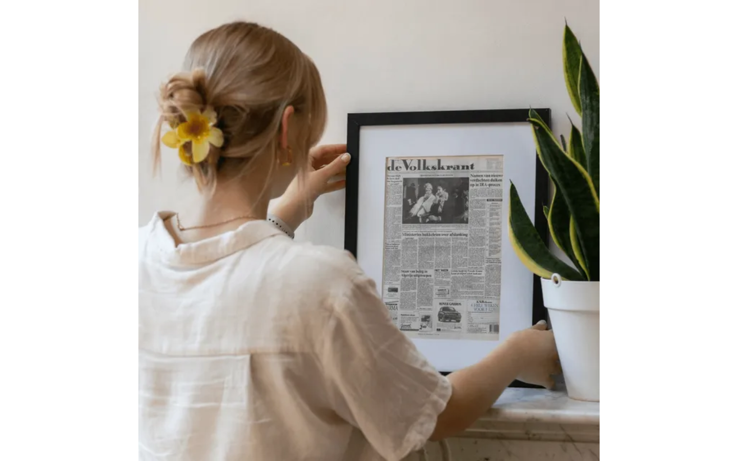 Geboortekrant Kader/Poster Volkskrant - afbeelding 4