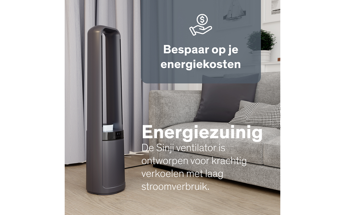 Grote bladloze ventilator - Sinji - afbeelding 4