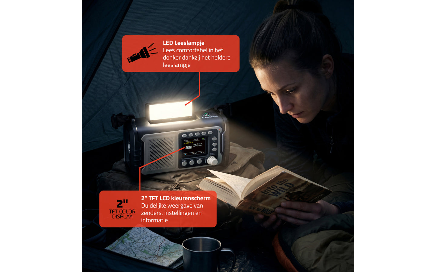 Lenco Noodradio (DAB+/FM & Powerbank) - afbeelding 6